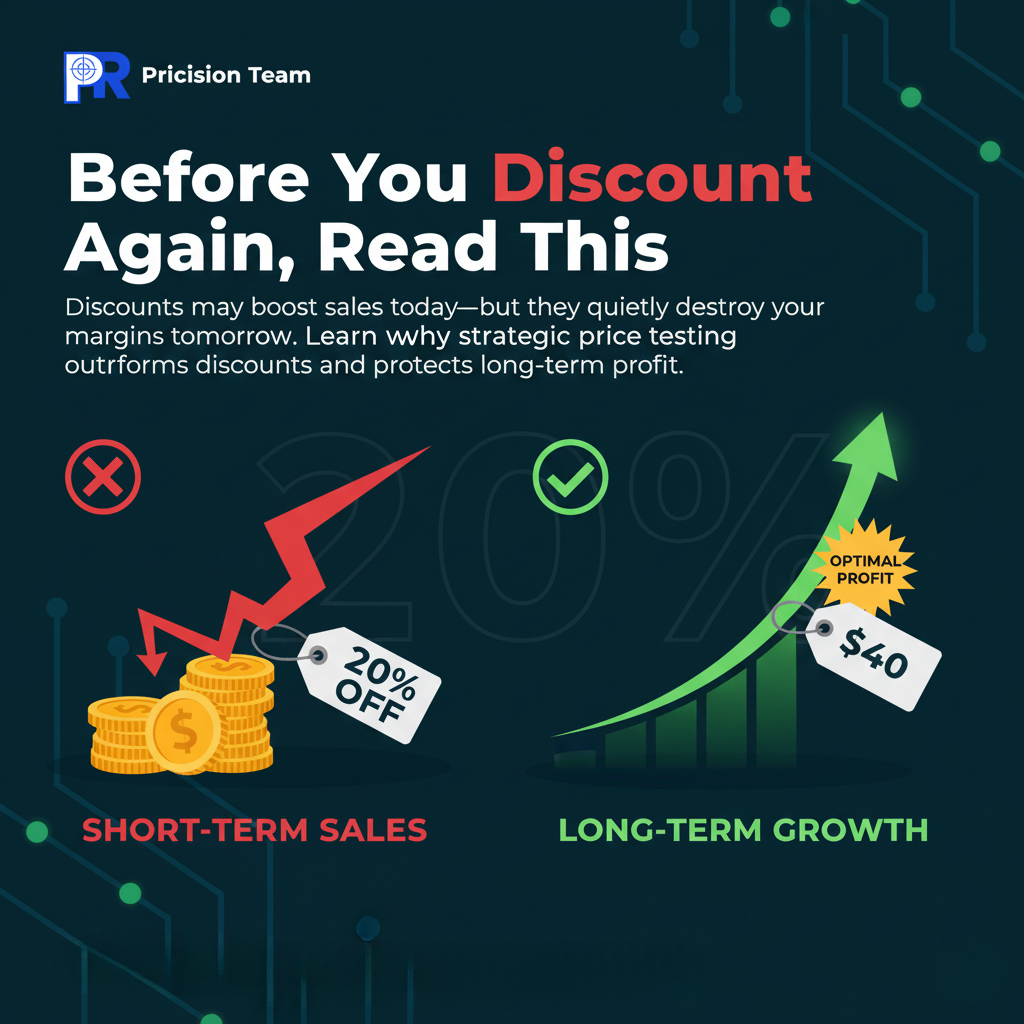 Ecommerce discount strategy compared with price optimization